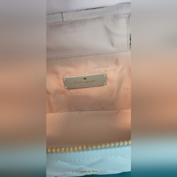 EUC Kate Spade Vanity Case Bag in Tiffany Blue - Picture 4 of 15